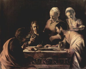 Caravaggio: cena in Emmaus