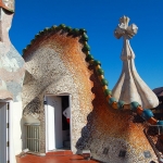 Casa Batlló Particolare della terrazza