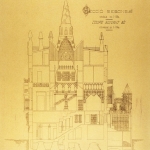 Palazzo Güell: disegno originale di Gaudì